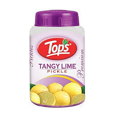 TOPS TANGY PICKLE  LIME 400 GM JAR.