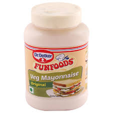FUN FOOD MAYONNAISE VEG EGGLESS 275 GM JAR.