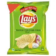 LAYS AMERICAN STYLE CREAM & ONION 56 GM PACKET.