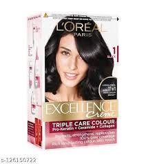 LOREAL EXCELLENCE (1) BLACK 180 ML BOX.