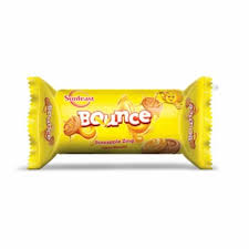 SUNFEAST BOUNCE PINEAPPLE CREAM BISCUIT 50 GM.