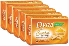 DYNA SOAP SANDAL AND SAFFRON 4*150GM