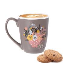 TREO ORCHID CREAMIC MUG 380 1PIECE