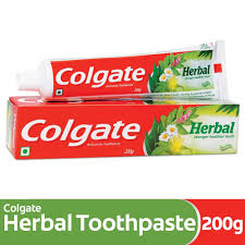 COLGATE HERBAL TOOTH PASTE 200 GM TUBE.