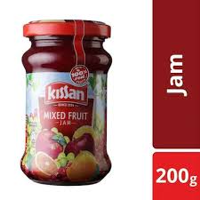 KISSAN JAM MIX FRUIT 200 GM JAR.