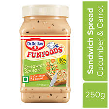 FUN FOOD SANDWICH SPREAD CUCUMBER&CAROOT 275GM JAR