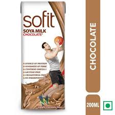 SOFIT SOYA MILK CHOCOLATE 200 ML.TETRA