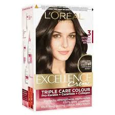LOREAL EXCELLENCE (3) NATURAL DARKEST BROWN 180ML