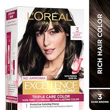 LOREAL EXCELLENCE 3 DARKEST BROWN MRP299