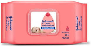 JOHNSON BABY SKINCARE 80 WIPES POUCH.