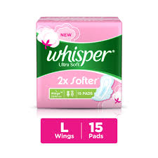 WHISPER ULTRA SOFT (L) WINGS 15 PADS