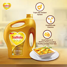 SAFFOLA REFINED OIL GOLD 5 LTR CAN.