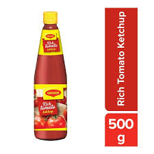 MAGGI KETCHUP RICH TOMATO 500 GM BOTTLE.