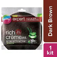 GODREJ EXPERT COLOUR DARK BROWN 20 GM POUCH. (HAIR COLOR)