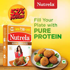 RUCHI NUTRELA SOYA GRANULES 200 GM BOX.