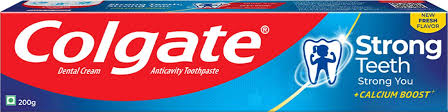 COLGATE STRONG TEETH CAVITY PROTECTION 200 GM .