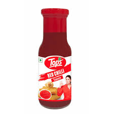 TOPS SAUCE RED CHILLI 200 GM BOTTLE.