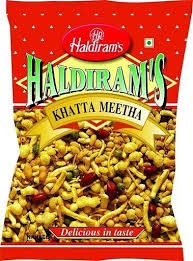 HALDIRAM KHATTA MEETHA NAMKEEN 200 GM POUCH.