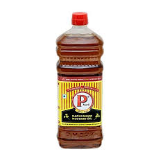 P MARK MUSTARD OIL 1 LTR BOTTLE.