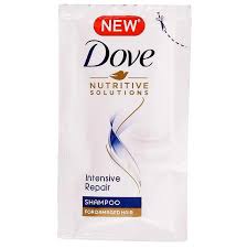 DOVE INTENSE REPAIR SHAMPOO 5.5 ML. SACHET.