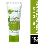GARNIER FACE WASH PURE ACTIVE NEEM 100 GM.TUBE