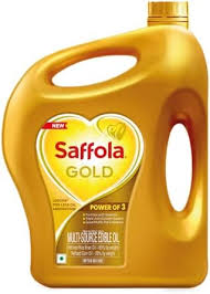 SAFFOLA REFINED OIL GOLD 5 LTR CAN.