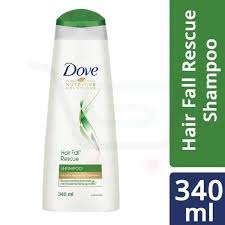 DOVE HAIR FALL RESCUE SHAMPOO 340 ML BOTTLE.