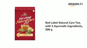 RED LABEL NATURAL CARE TEA 500 GM BOX.