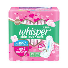 WHISPER ULTRA SOFT XL 15PADS