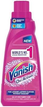 VANISH LIQUID CHLORRINE FREE 180 ML BOTLE.