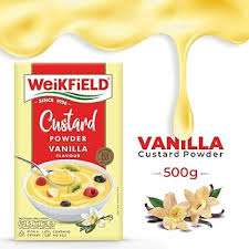WEIKFIELD CUSTARD POWDER VANILLA FLAVR 500 GM JAR.