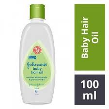 JOHNSON BABY HAIR OIL 100 ML BOTTLE.