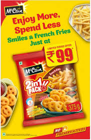 MCCAIN 2IN1 SMILE+FRENCH FRIES 375GM