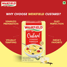 WEIKFIELD CUSTARD POWDER VANILA FLV 100 GM CRTN.