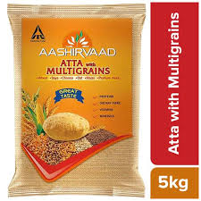 AASHIRVAAD ATTA MULTIGRAINS 5 KG BAG.