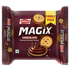PARLE MAGIX CREAM CHOCOLATE BISCUITS 125 GM.
