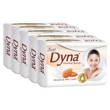 DYNA SOAP MILK ALMOND 4*150GM