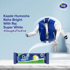 RAJ WHITE WASHING SOAP 1 KG.
