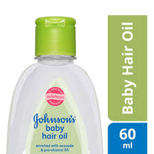 JOHNSON BABY HAIR OIL 60 ML BOTTLE.