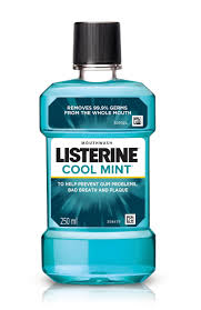 LISTERINE COOL MINT MOUTH WASH 250 ML BOTTLE.