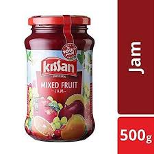 KISSAN JAM MIX FRUIT 500 GM JAR.