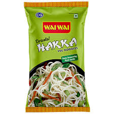 WAI WAI HAKKA VEG NOODLES 180 GM POUCH.