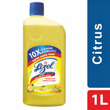LIZOL CITRUS FLOOR CLEANER 1L PET BOTTLE.