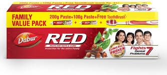 DABUR RED TOOTH PASTE 300 GM (200+100+TB)