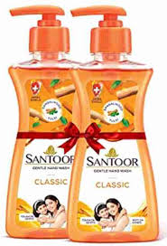SANTOOR HANDWASH SANDALWOOD PUMP 215ML