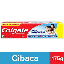 COLGATE CIBACA TOOTH PASTE 175 GM TUBE.