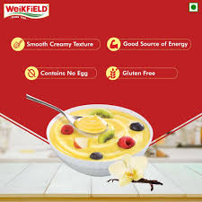 WEIKFIELD CUSTARD POWDER VANILA FLV 100 GM CRTN.