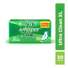 WHISPER ULTRA CLEAN (XL) WINGS 30 PADS.