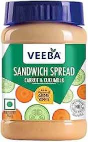 VEEBA CARROT & CUCUMBER SANDWICH SPREAD 250GM