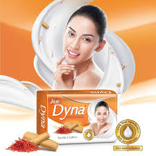 DYNA SOAP SANDAL AND SAFFRON 4*150GM